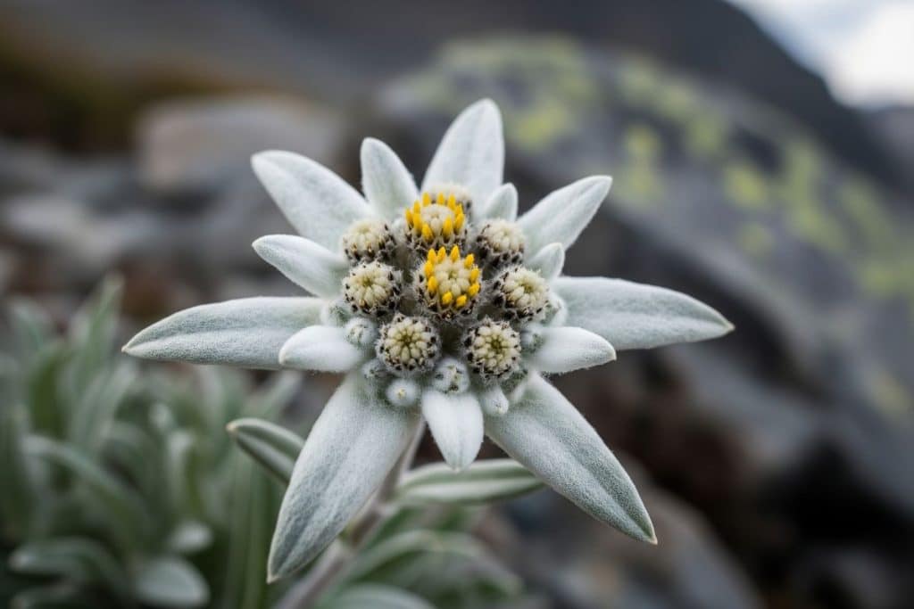Édelweiss fleur blanche alpine montagne