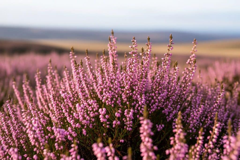 Erica bruyère rose fleur hiver massif
