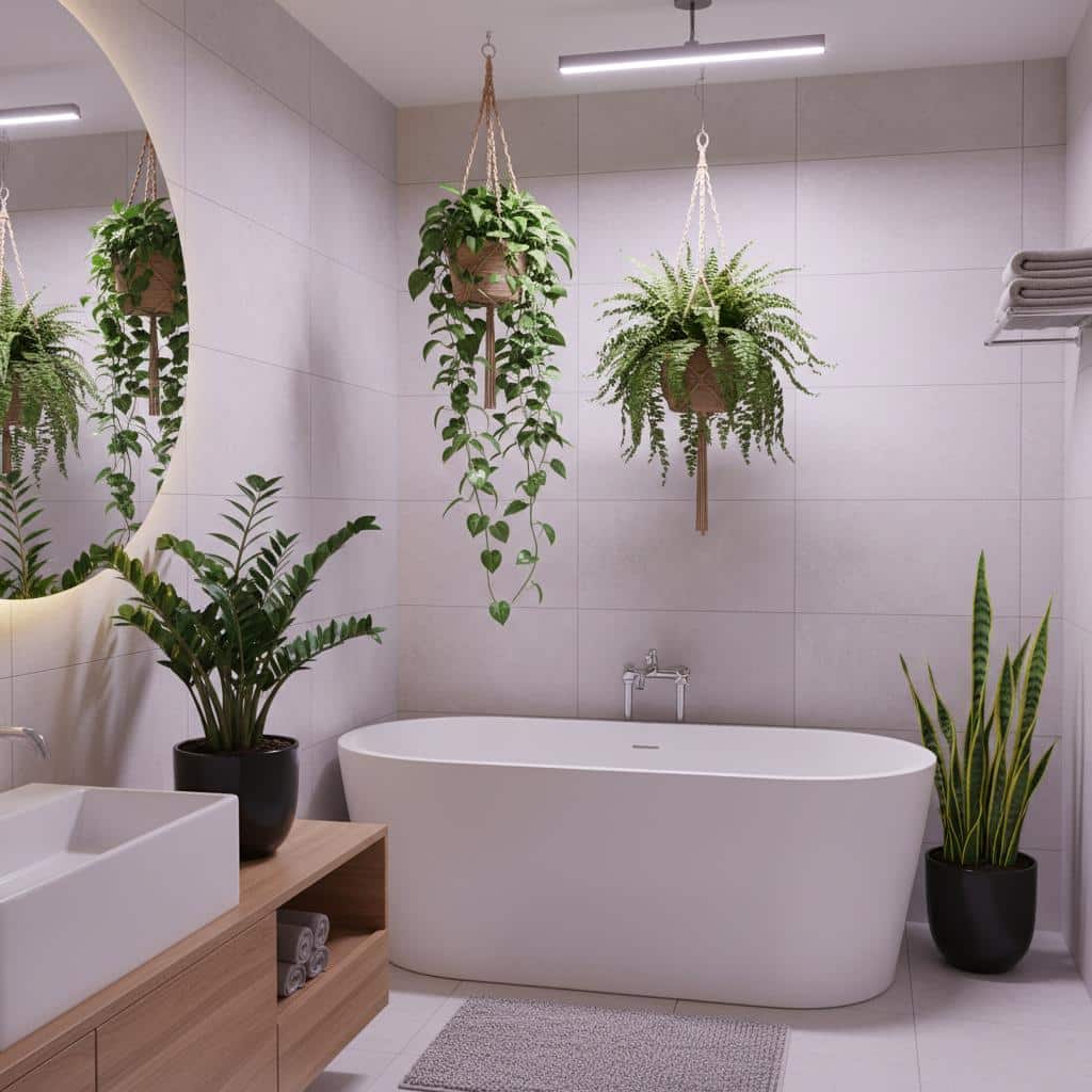Quelle plante d'intérieur choisir pour une salle de bains sans fenêtre ?