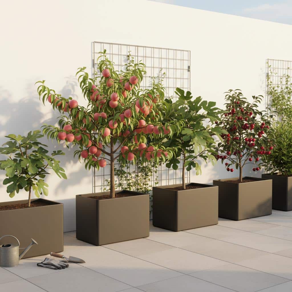 Quels arbres fruitiers pousser dans un petit jardin de ville ?
