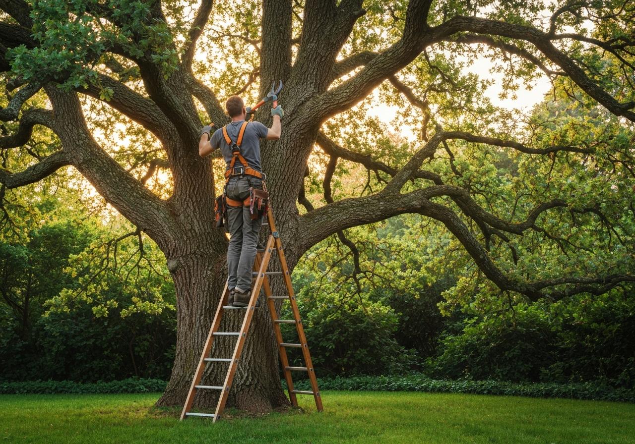 Comment élaguer un gros arbre ?