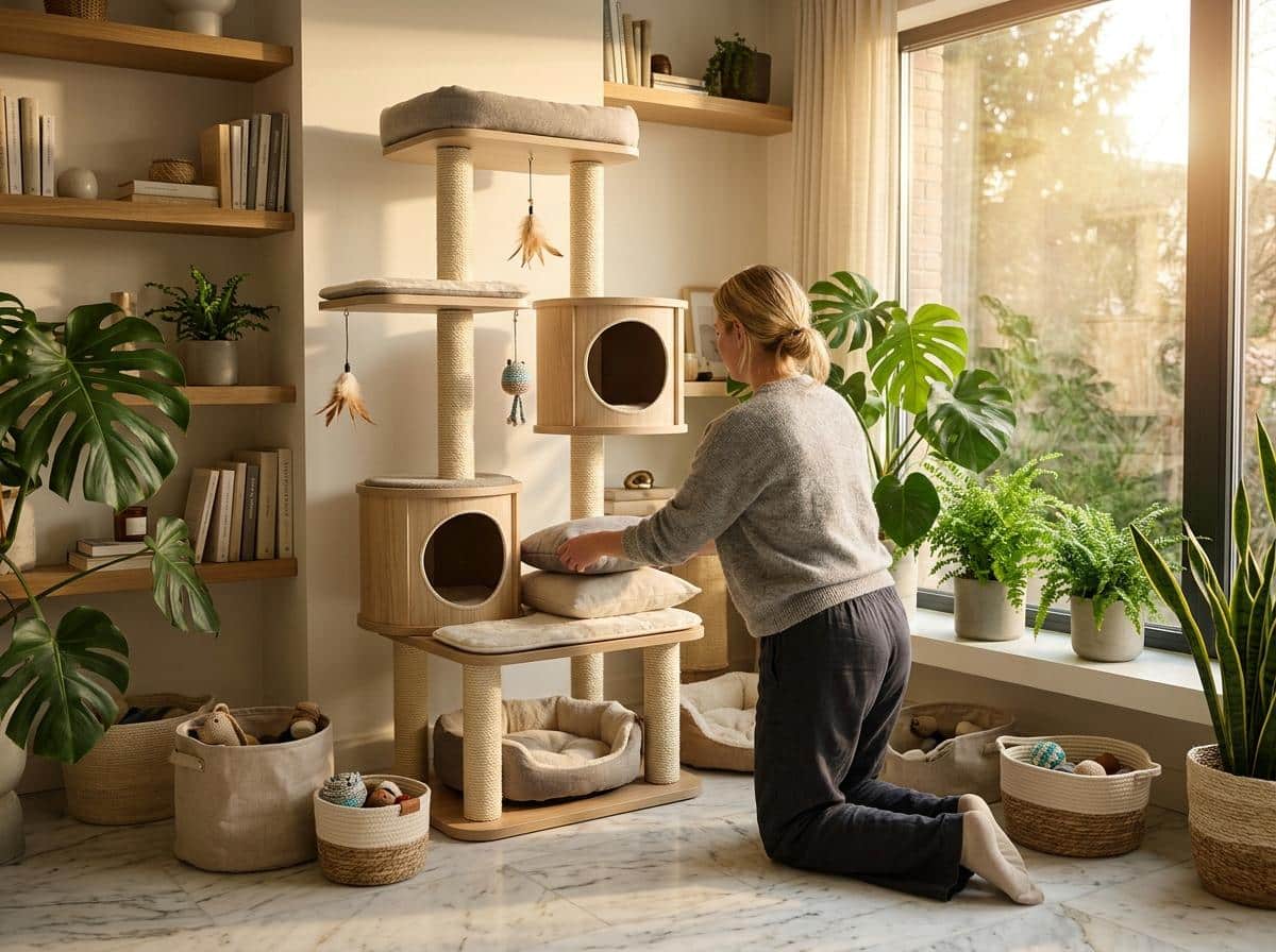 Comment puis-je aménager un espace pour mon chat ?