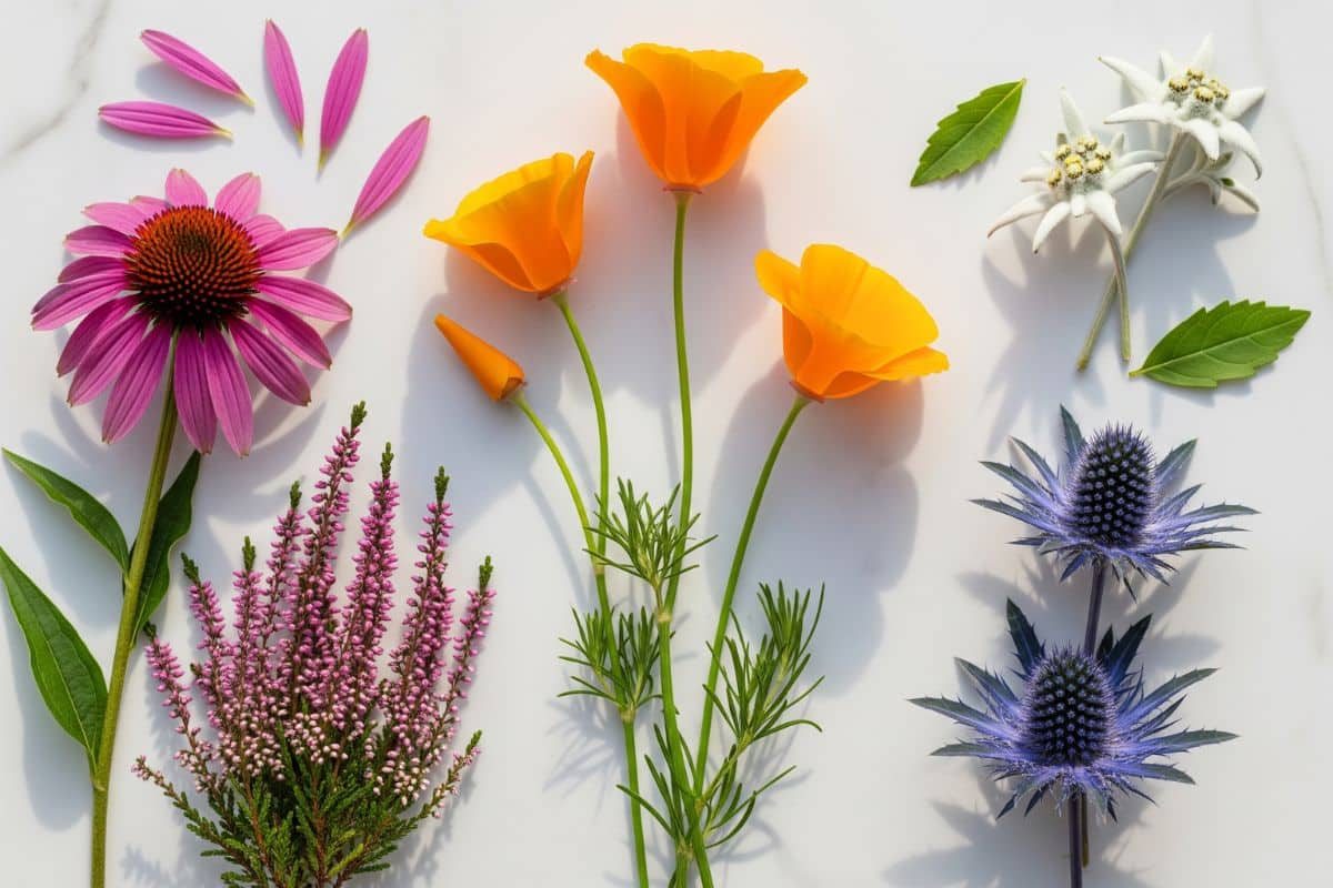 Sélection fleurs jardin commençant par la lettre E